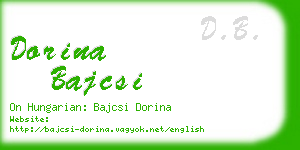 dorina bajcsi business card